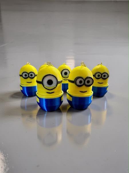 Minion Clicker Keychain Charm